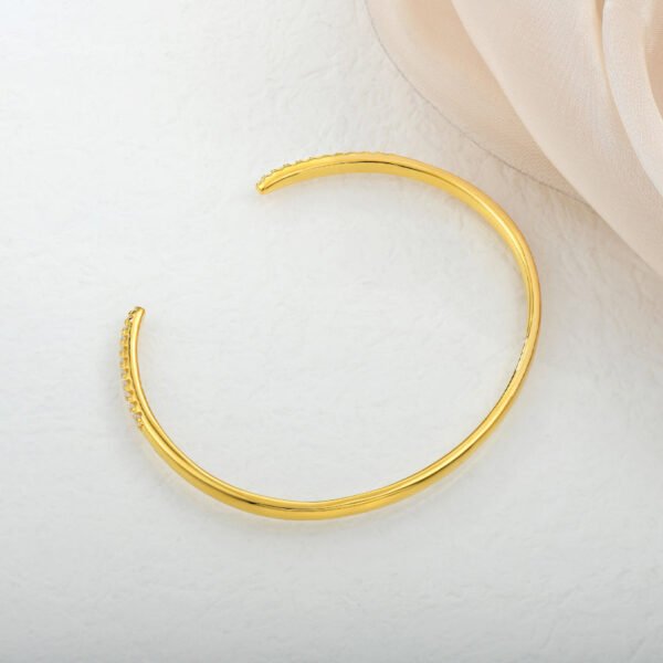 18k gold plated zirconia bracelet – Image 3