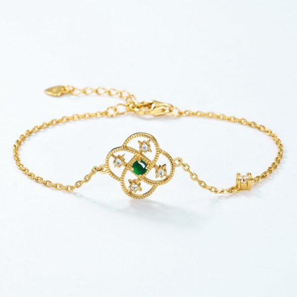 jade gold bracelets – Image 3