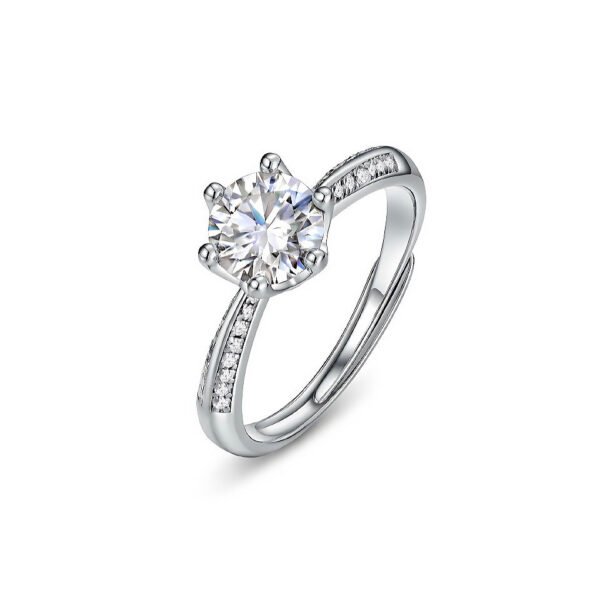 moissanite engagement ring