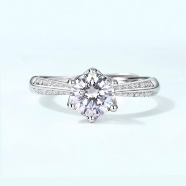 moissanite engagement ring – Image 2