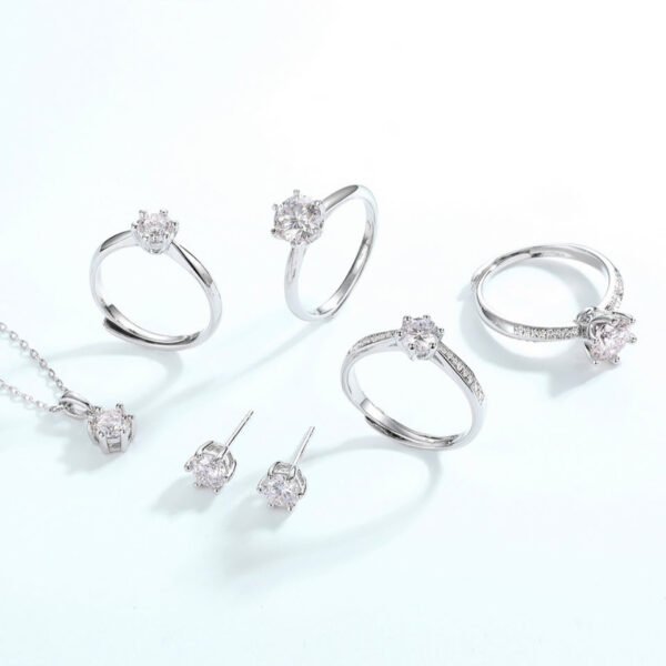 moissanite engagement ring – Image 4