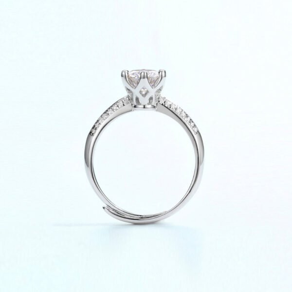 moissanite engagement ring – Image 3
