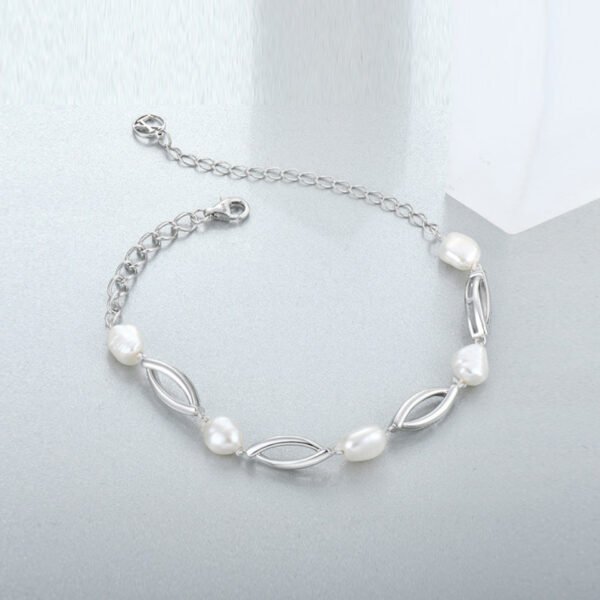 baroque shaped pearl bracelet – Image 3