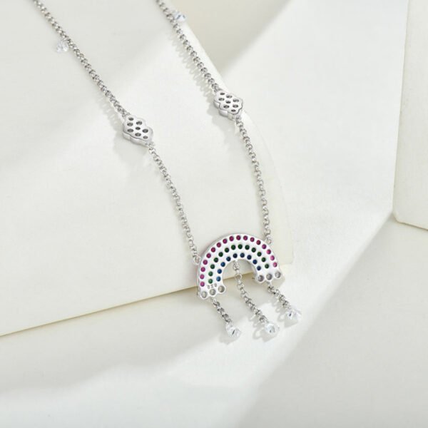 rainbow pendant necklace – Image 3