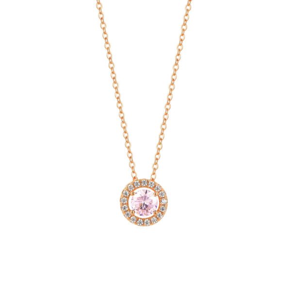 colorful zirconia birthstone pendant necklace – Image 5