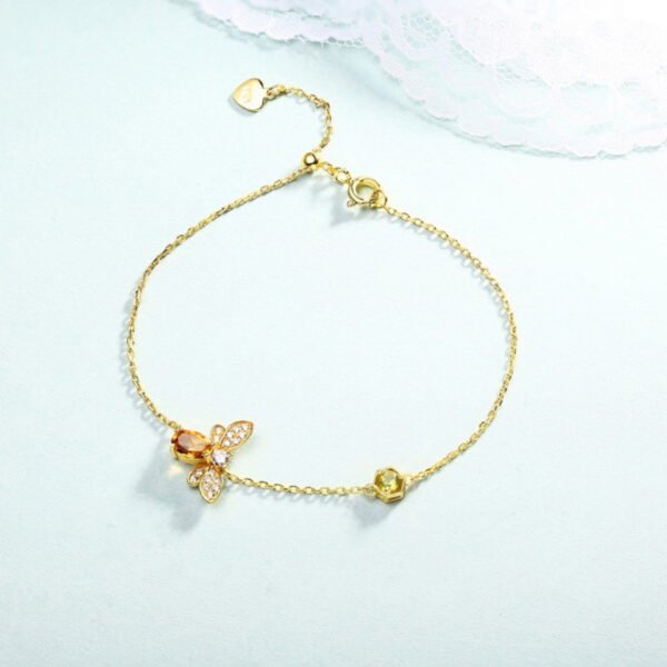 citrine bee bracelet – Image 4