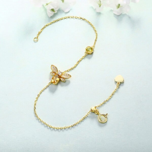 citrine bee bracelet – Image 3
