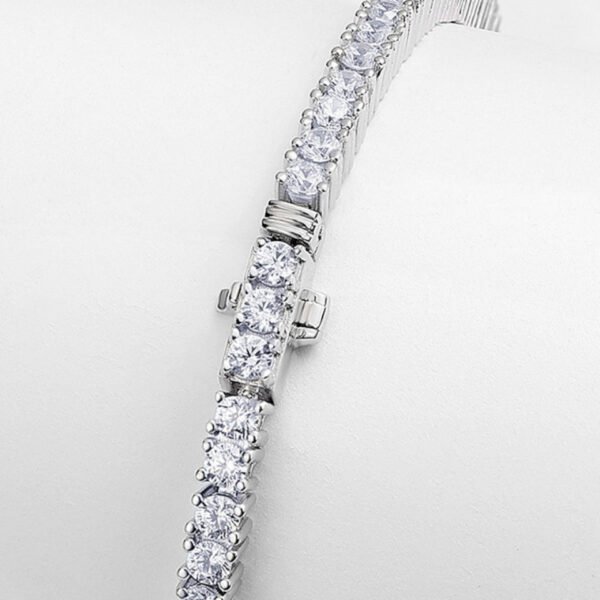 classic diamond tennis bracelet – Image 4