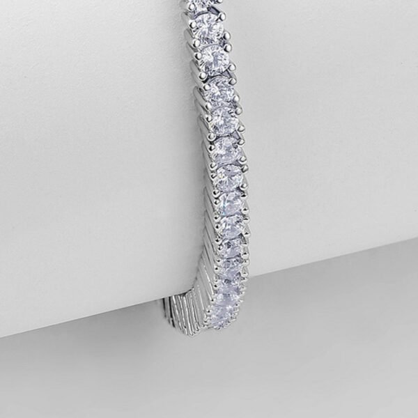 classic diamond tennis bracelet – Image 3