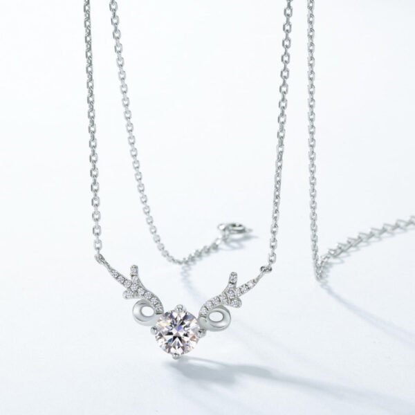 elk pendant collarbone necklace – Image 4