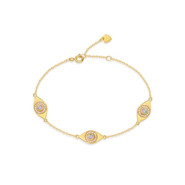 evil eye gold bracelet