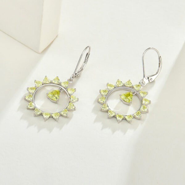 hoop zirconia earrings – Image 4