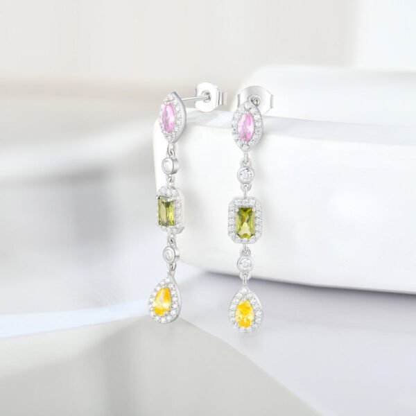 multi gemstone earrings – Image 4