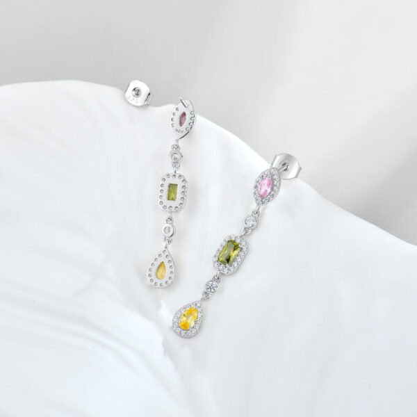 multi gemstone earrings – Image 3
