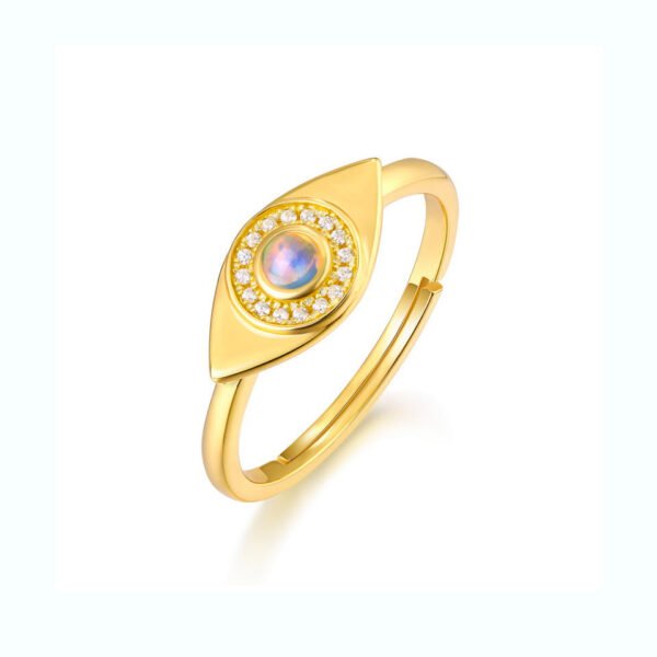 devils eye gold plated ring