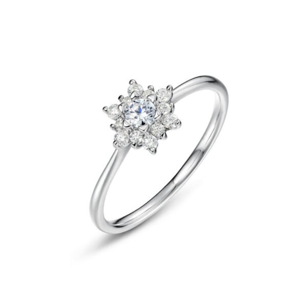 sunflower engagement ring