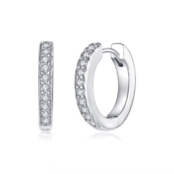 diamond hoop earrings