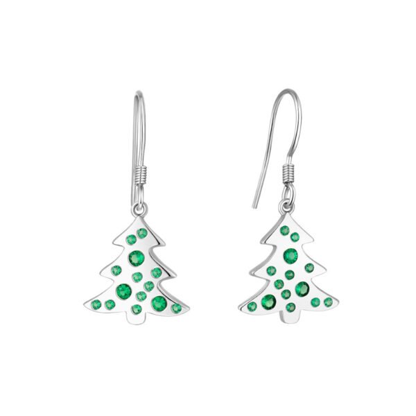 christmas tree earrings